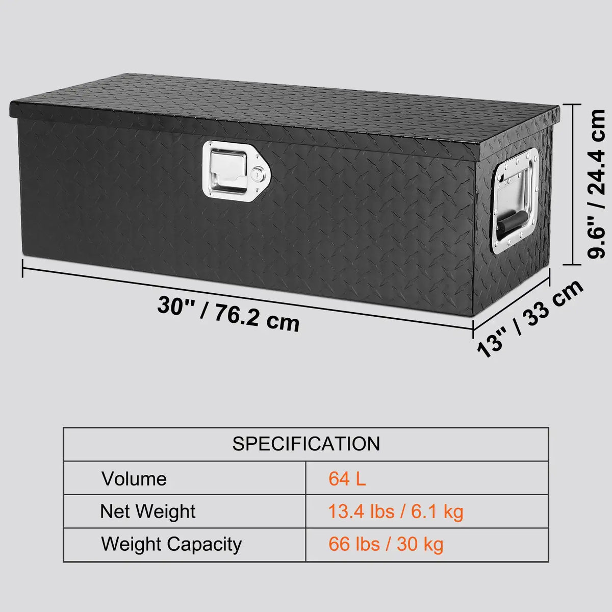 Premium Diamond Plate Tool Box — product view 8