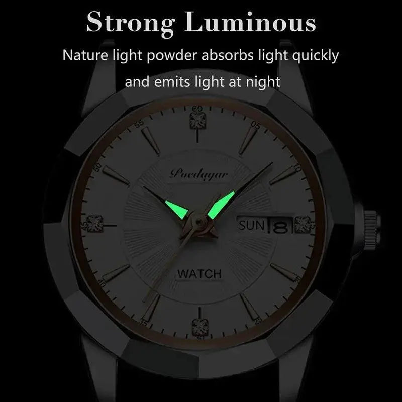 Diamond Accent Waterproof Womens Quartz Watch Timepiece