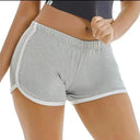 Acrylic High-Waisted Yoga Workout Shorts Anti-Walking Tech