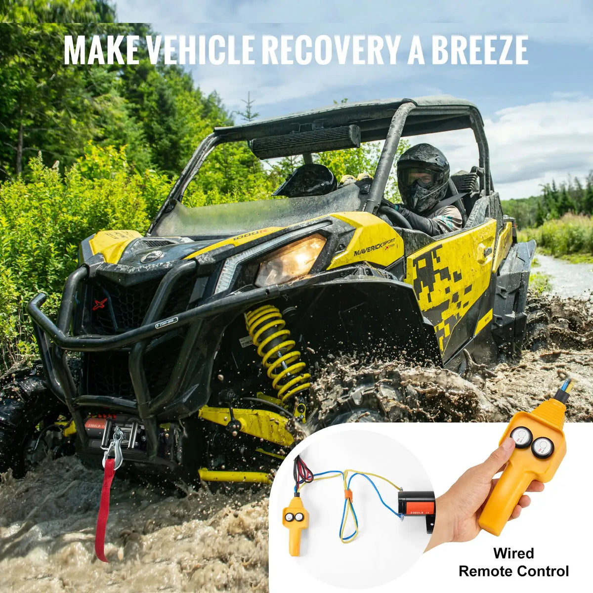 Electric Winch Steel Cable Remote — product view 5