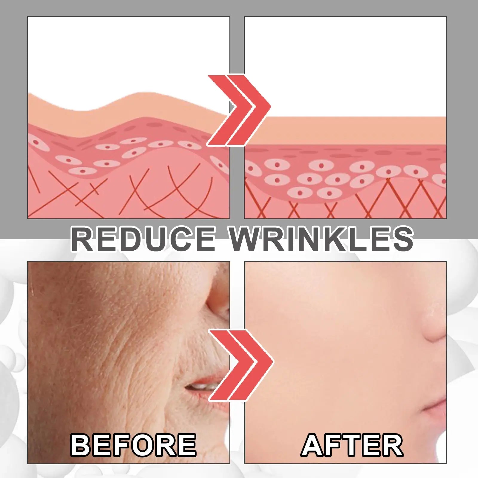 Collagen Face Cream Anti Aging Wrinkle Reduction Moisturizer for Women Firming & Lifting Cream to Brighten Skin Ton 30ml