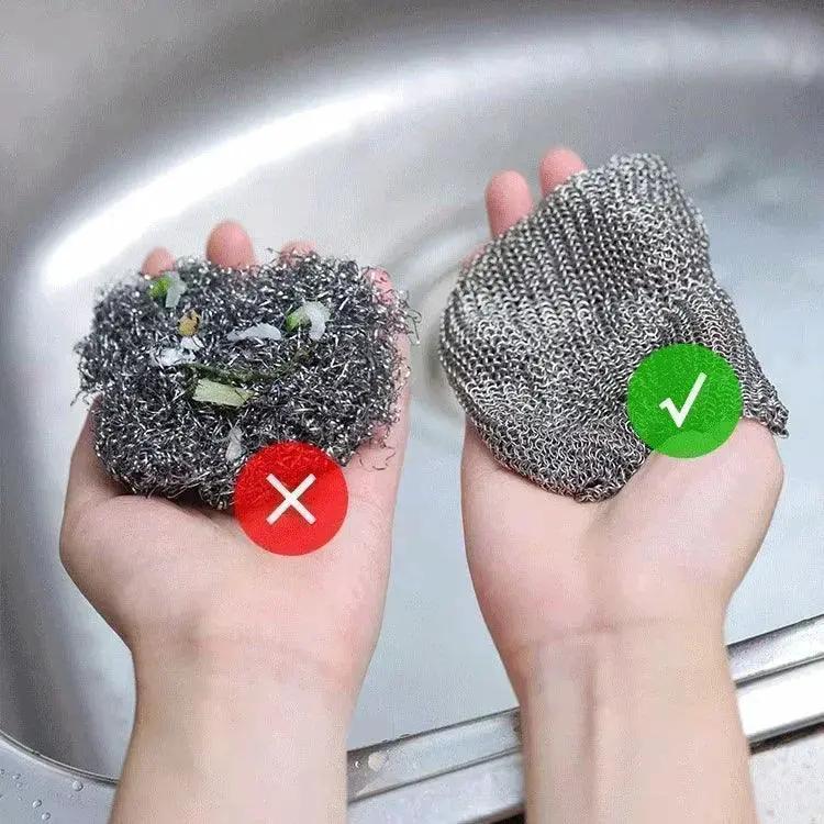 Steel Wire Cleaning Cloth Eco Friendly Kitchen Tool