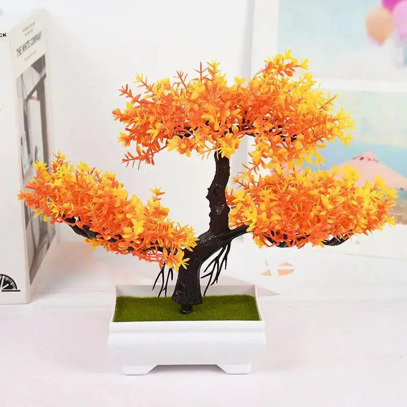 Artificial Bonsai Plant Set for Home Office and Hotel Decor