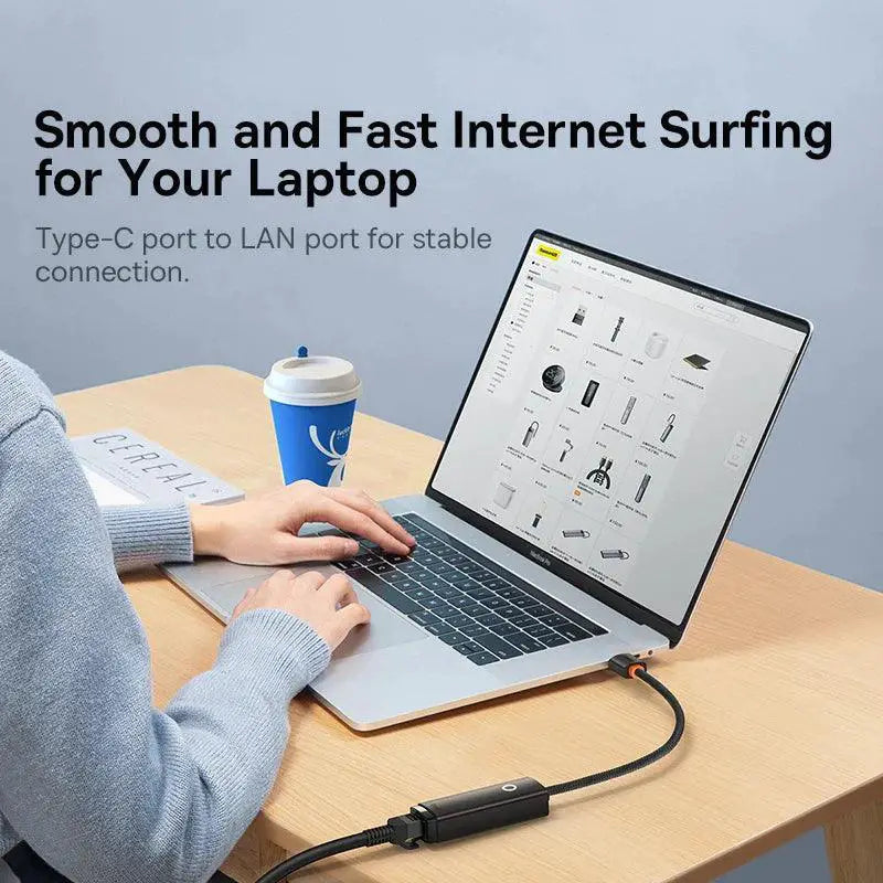 Baseus USB Ethernet Adapter For MacBook Pro Connectivity