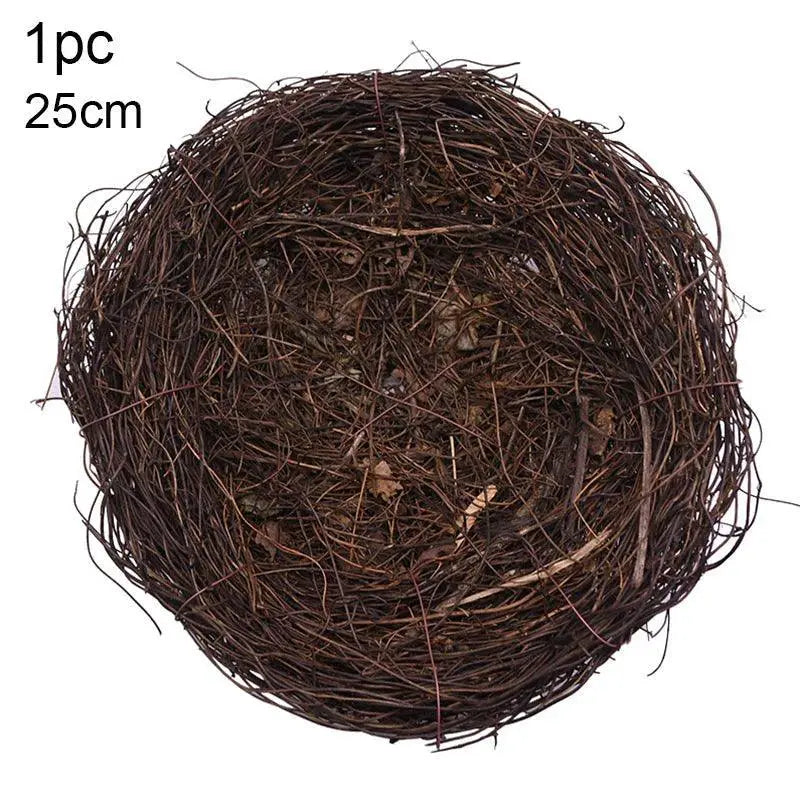 Industrial Rattan Nest Decor Adds Charm — 1pc 15cm