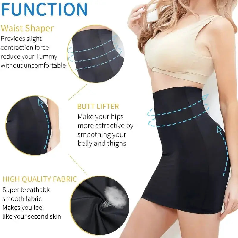 High Waist Womens Slip Shaper For Tummy Control Elegance