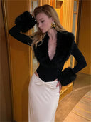 NIBBER V Neck Bodysuit