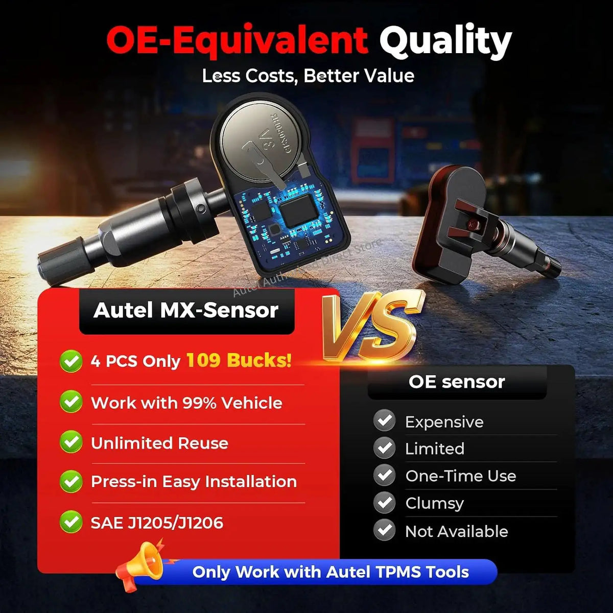 Autel Mhz Tpms Sensor - 4pcs Sensors Poland product image