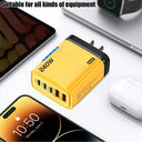 240W GaN Fast Charger - LED Light And 5 Ports