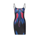 Tie-Dye Mini Dress for Women Comfortable