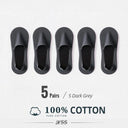Ultimate Comfort: 5 Pairs Stylish Breathable Cotton Boat Socks