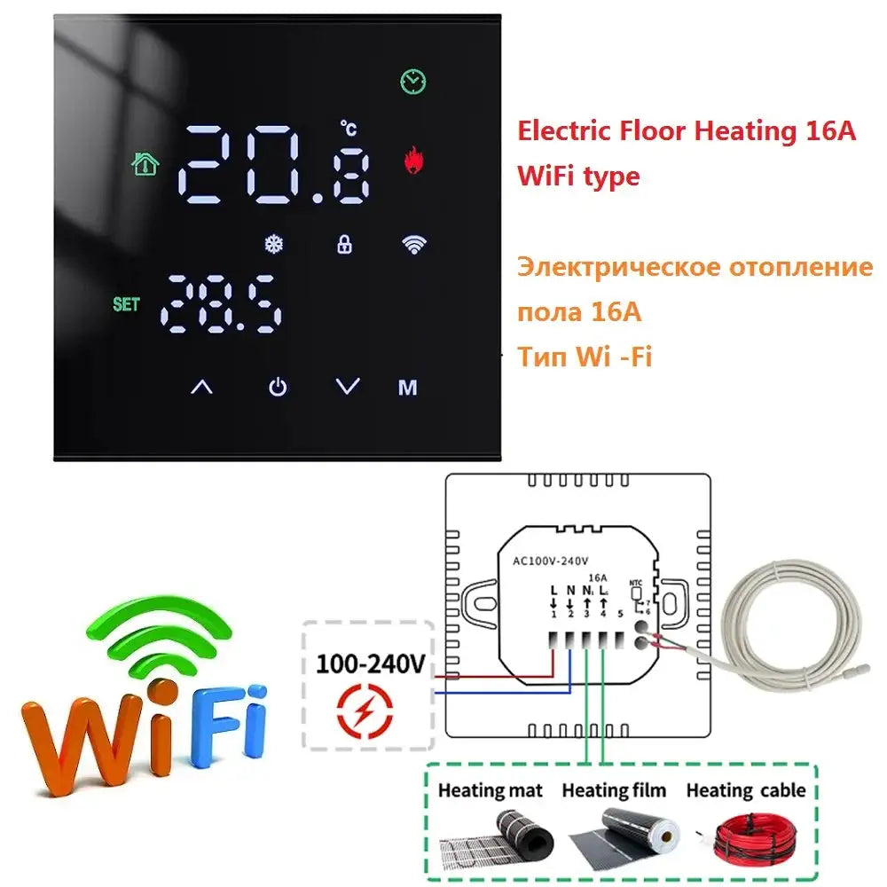 Smart Temperature Remote Controller Tuya WiFi Thermostat — product view 9