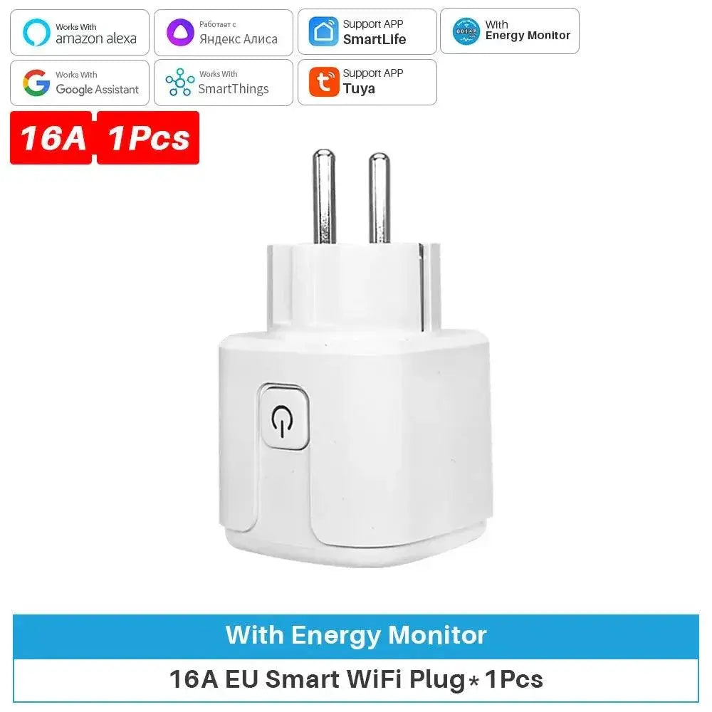 Smart WiFi Plug With Power Monitor And Alexa Support