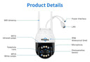 4K PTZ WiFi IP Camera for Home Security