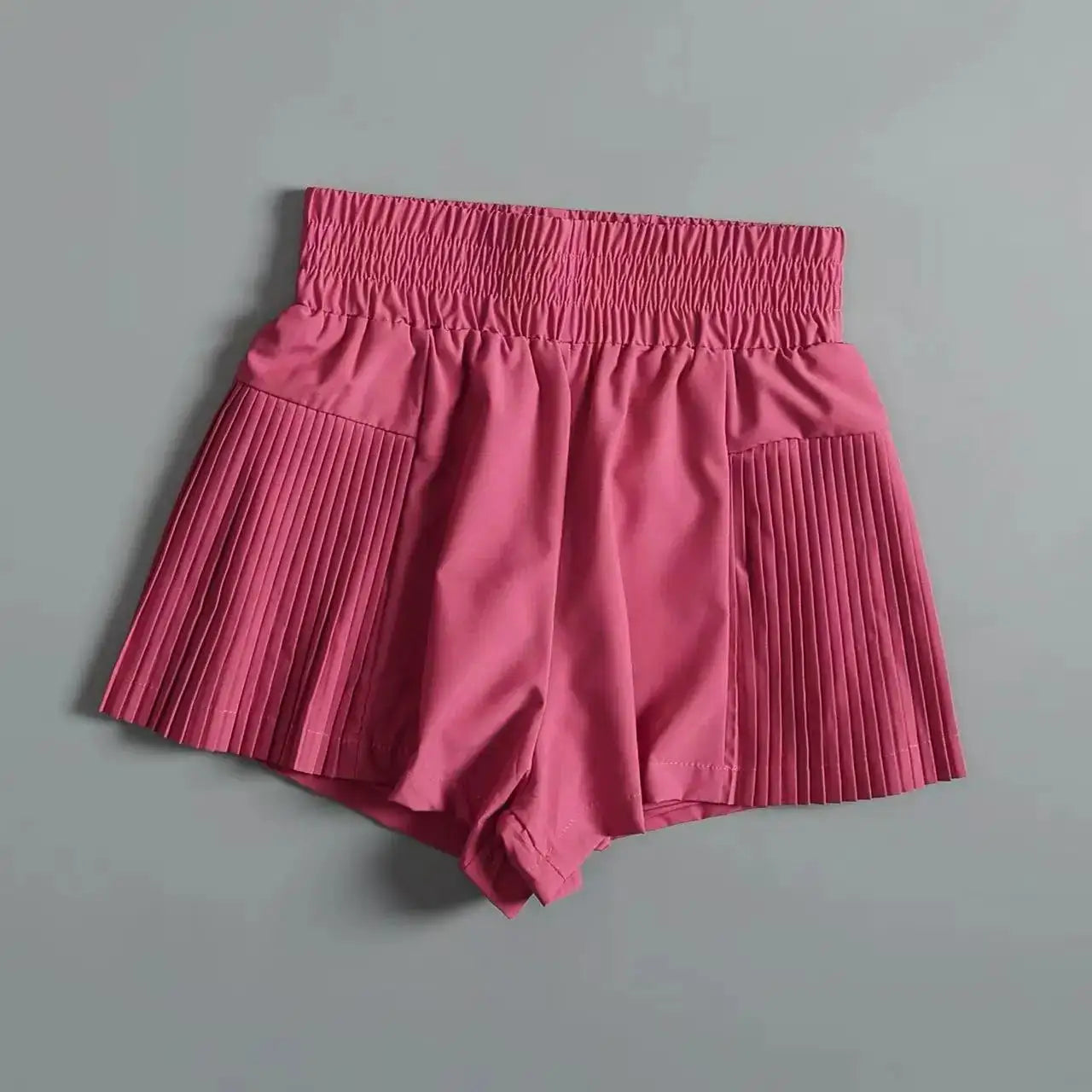Women's Sports Shorts with Pockets, Quick-drying Shorts High-waisted Faux Two-piece Yoga Pants Running And Fitness Shorts summer