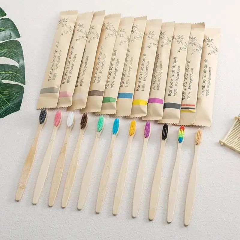 Eco Friendly Bamboo Toothbrush Set for Gentle Oral Care