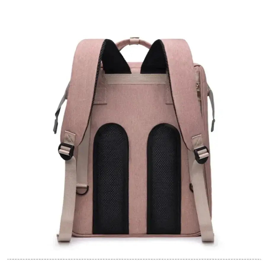 Mommy Bag Diaper Bag For Travel With Folding Crib Included