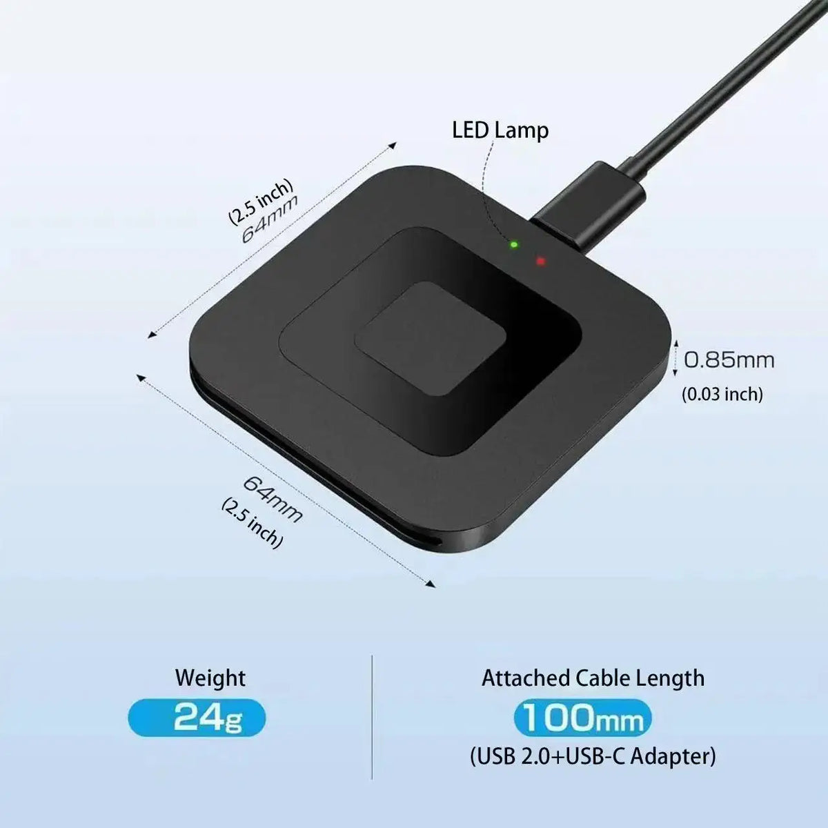 UTHAI X05 Square Smart Card Reader USB 2.0 ATMC AC DNI IC Bank Card Tax Reporting - E-commerce SEO Optimized Title