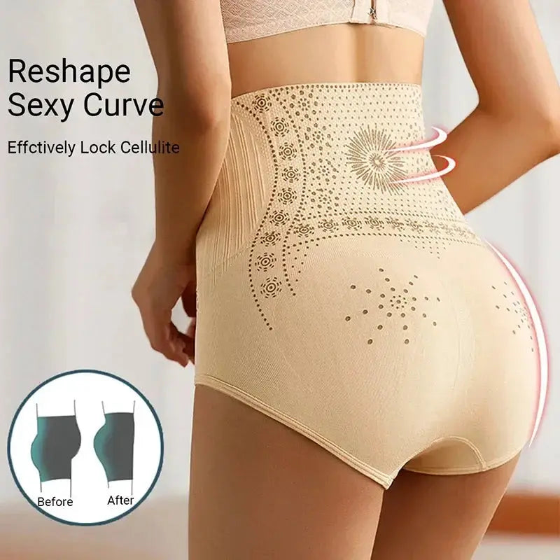 High Waist Abdomen Shaper Briefs Waist Trimmer Hip Lift