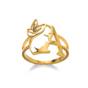 Luxury Gold Stainless Steel Rings Elegant Jewelry Set for All