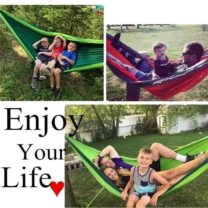 Portable Camping Hammock Lightweight Nylon Single Bed