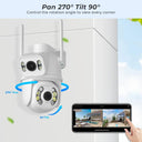 ZRHUNTER Smart PTZ CCTV Camera with AI Detection Night Vision
