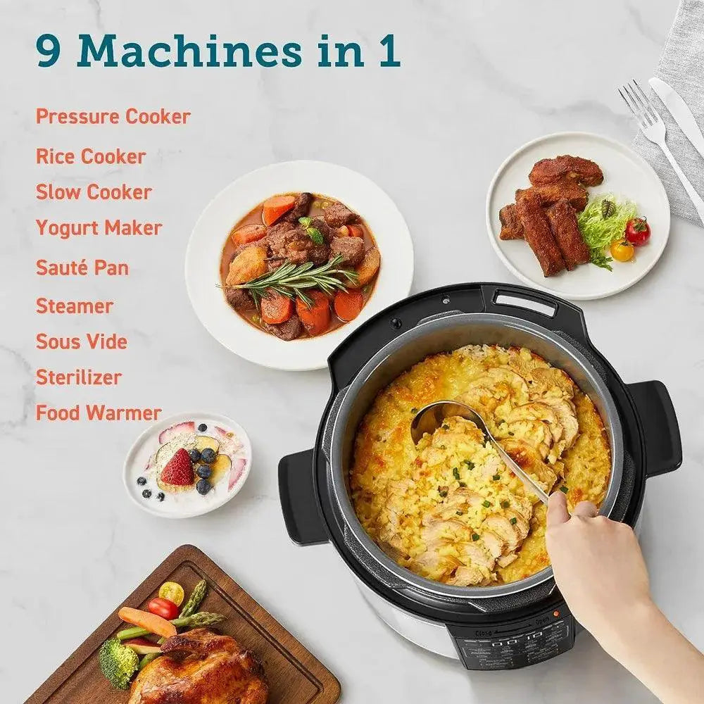 Electric Pressure Cooker 9 In 1 Multi Cooker 6 Quart