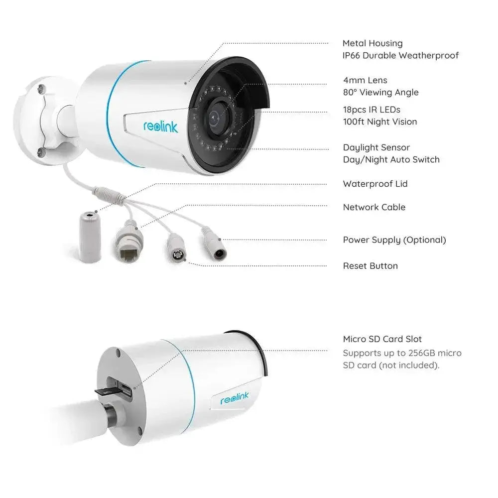 Reolink 5MP Outdoor Security Camera With Night Vision Alerts