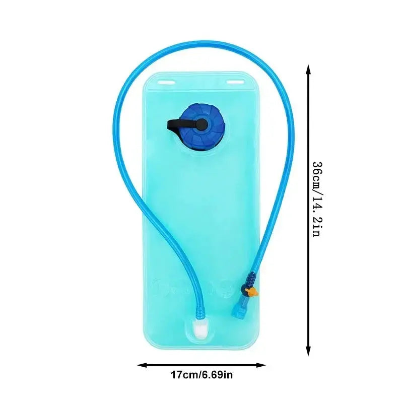 2L Portable Hydration Bladder With Drinking Tube for Cycling