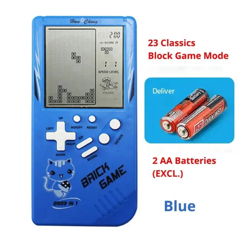 Classic Electronic Retro Puzzle Game Blue Large Screen