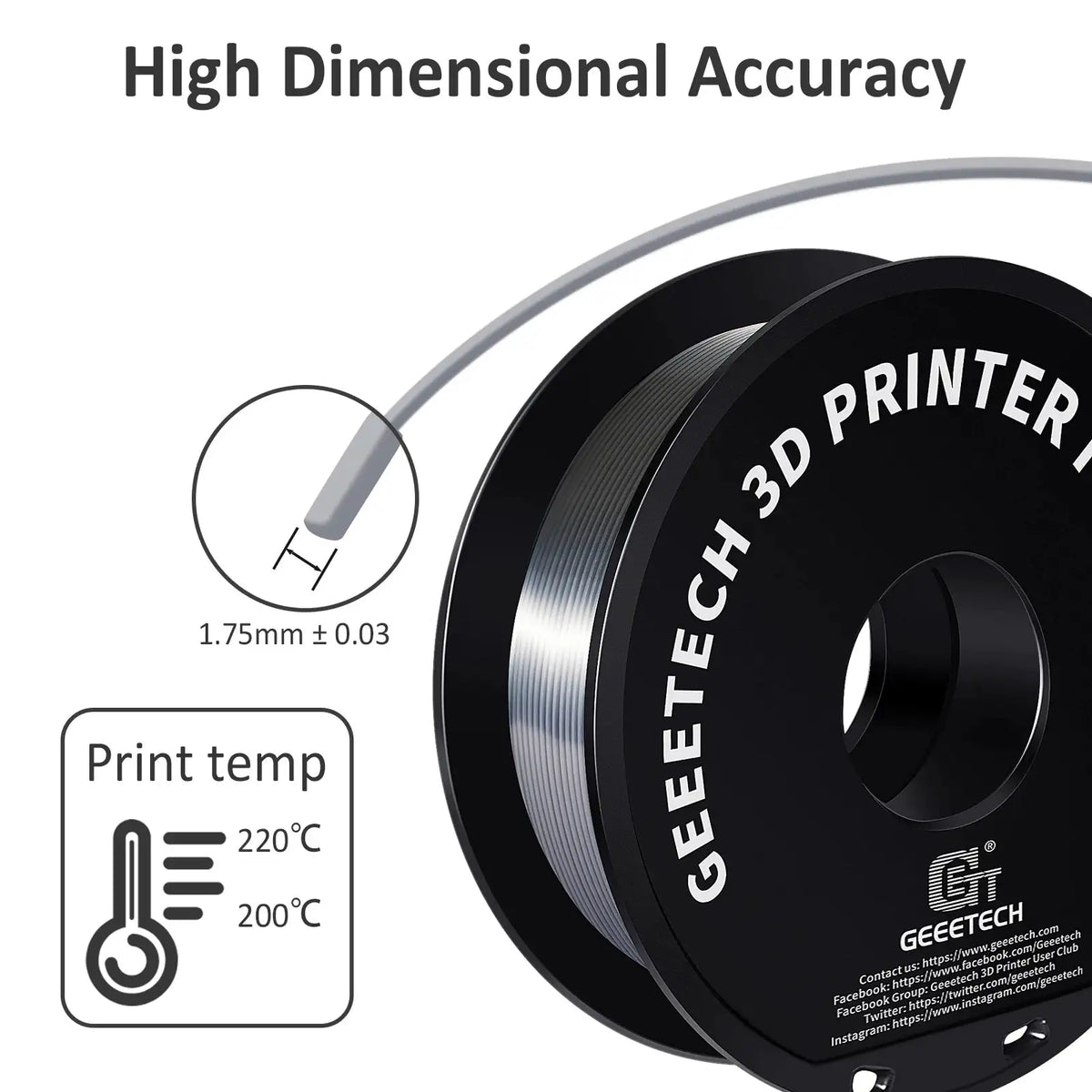 Smooth Silk PLA Filament Super Strong — 2 Silk Magenta CZECH REPUBLIC — product view 4