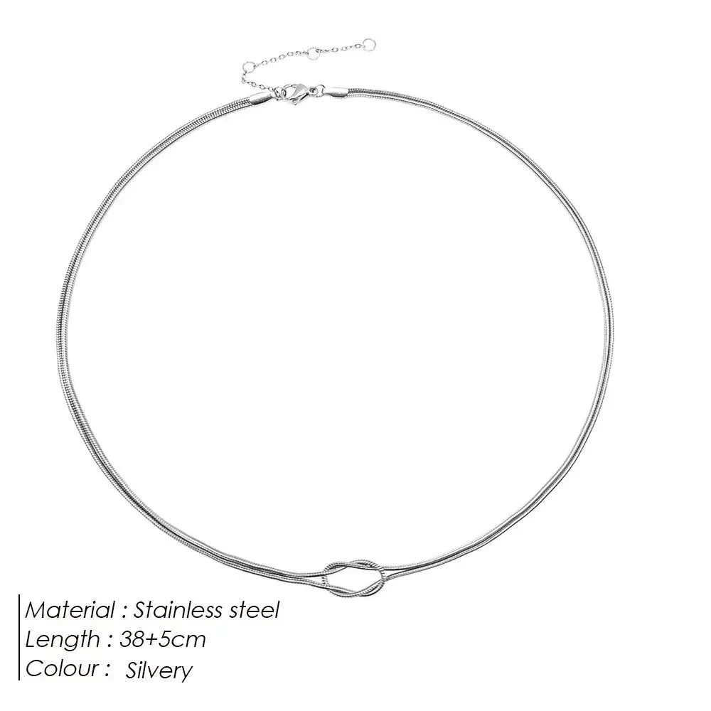 EManco Elegant Minimalist Jewelry 14k Gold Plated Necklace