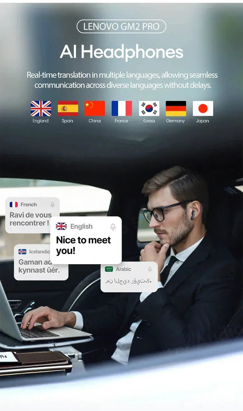 Pro Earbuds] - Real Time AI Translation - Travel — product view 11