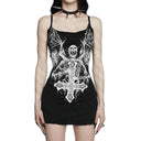 Graphic Harajuku Dress for Punk Women