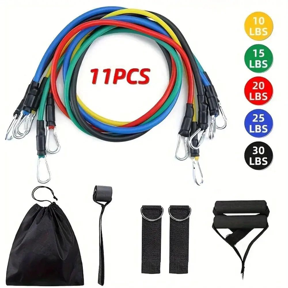 11-Piece Resistance Band Set for Full-Body Workouts Kit - OurLum.com