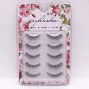 Crisscross 3D Faux Mink Eyelashes Set - 5 Pairs Glamorous