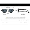 Unisex Retro Hexagon Polarized Sunglasses UV400 Summer Eyewear