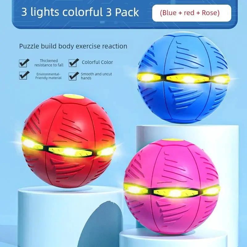 Deformation Ball Elastic Flying Saucer Outdoor Toy - OurLum.com