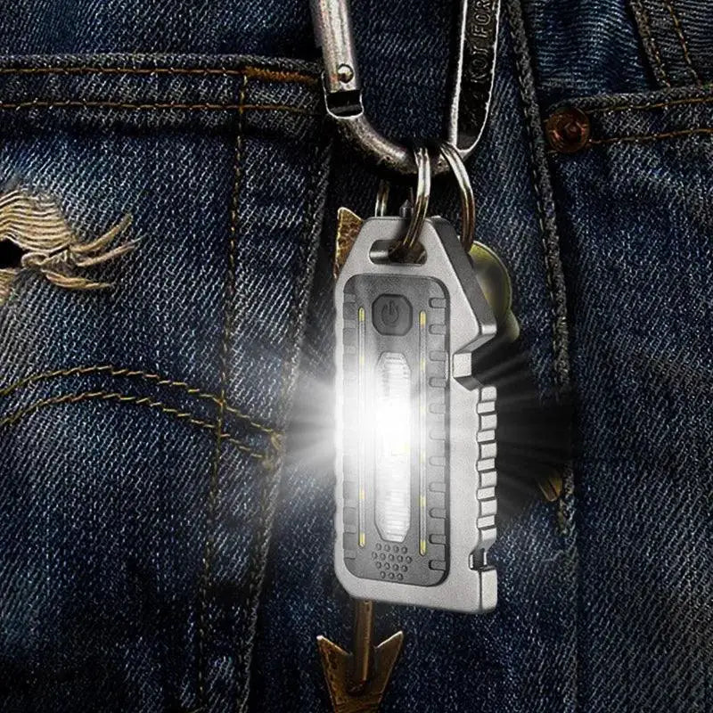 Illuminator Pro LED Keychain Flashlight Self Defense Whistle