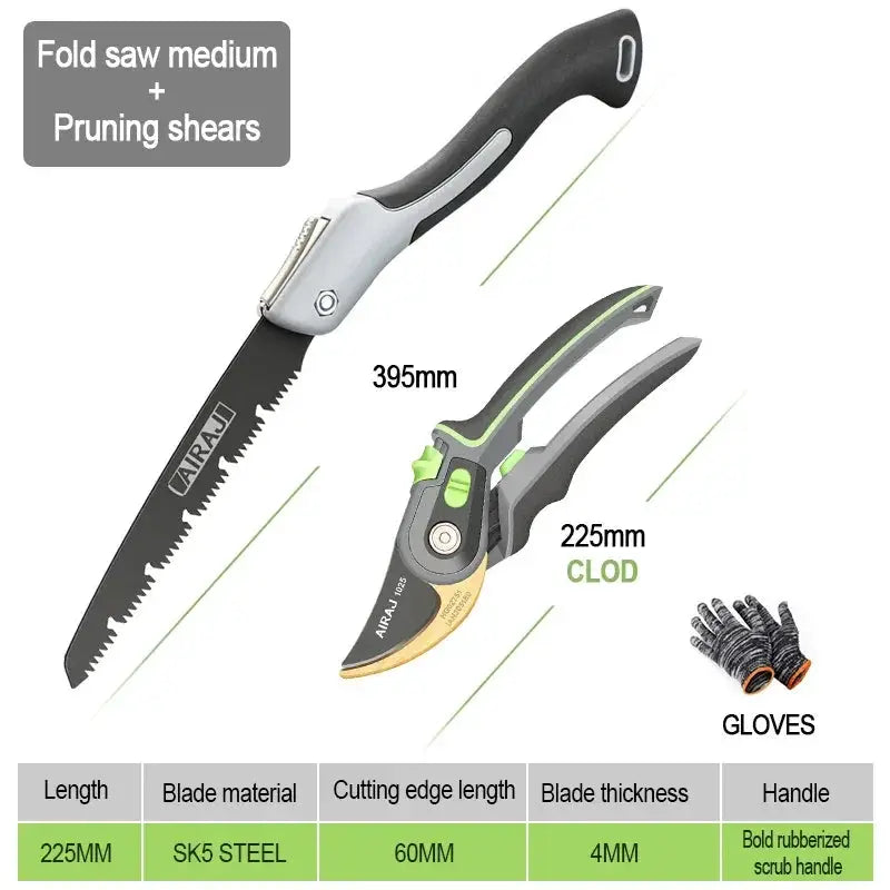 Airaj Plant Trim Garden Pruning Shears Set For Horticulture