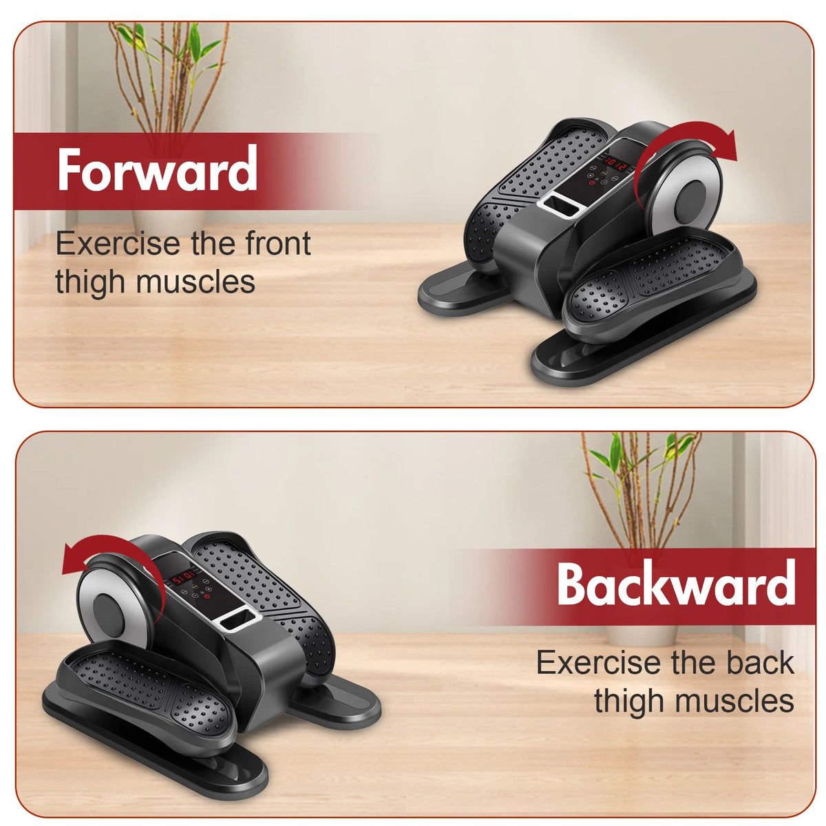 Under Desk Elliptical Machine Portable Mini Leg Exerciser Fully — product view 3