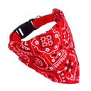 Dog Cat Bandana Collar Scarf with Leather Accessories Stylish Adjustable Neckwear