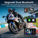 Jansite Motorcycle Screen - Dual Bluetooth Carplay