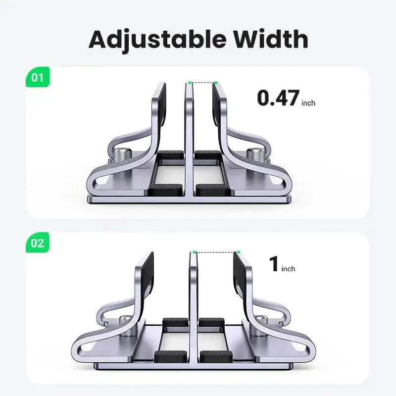 Vertical Aluminum Laptop Stand For Efficient Cooling