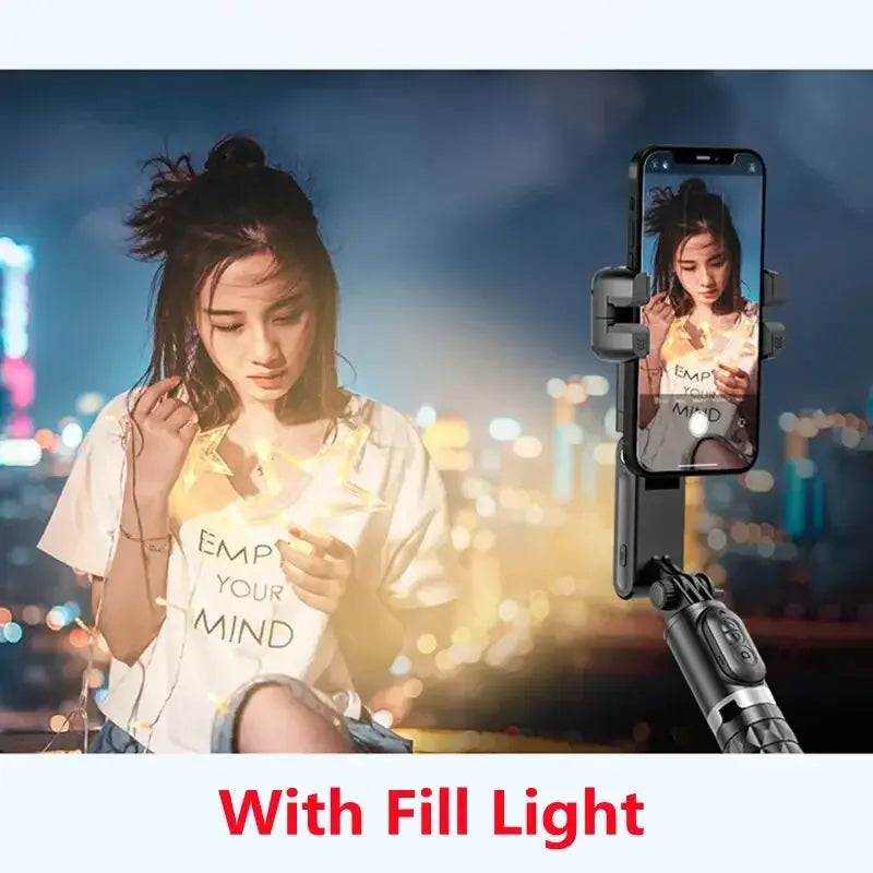 360 Rotation Gimbal Stabilizer With Selfie Stick For IPhone