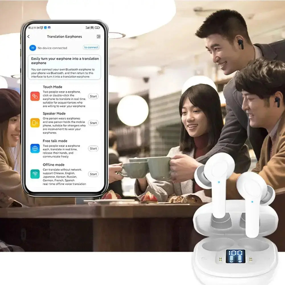 144 Languages Real Time Voice Translate Earbuds Translator