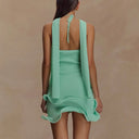 Flattering Halter Knit Dress For Summer