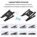 Foldable Laptop Cooling Base - 1 Fan Stand