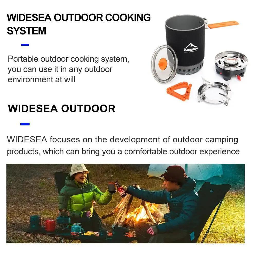 Outdoor Gas Stove Cooking Set With 1800ml Pot For Camping