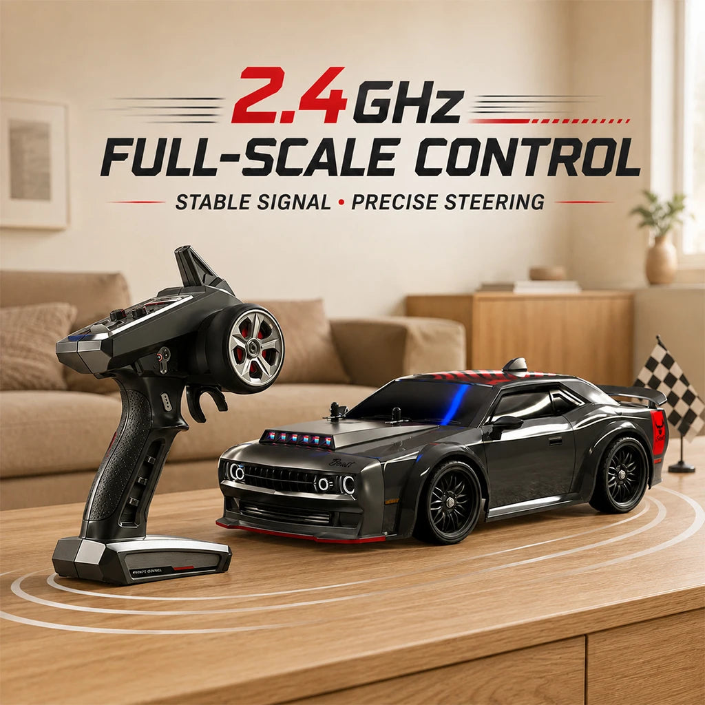 ZNLYRION Remote Control RC Drift CarToy Scale Brushless Racing Lights — product view 8